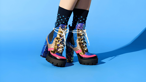 Sequin Boots