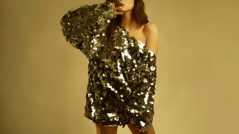 Sequin Shirt Dress