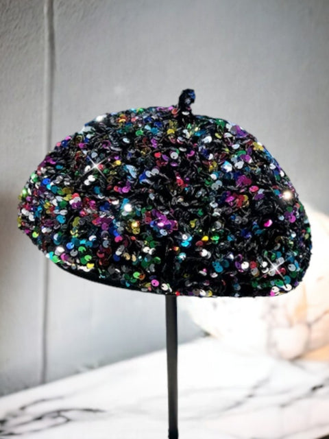 Sequin Beret 