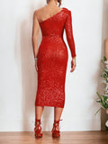 Red Sequin Dress