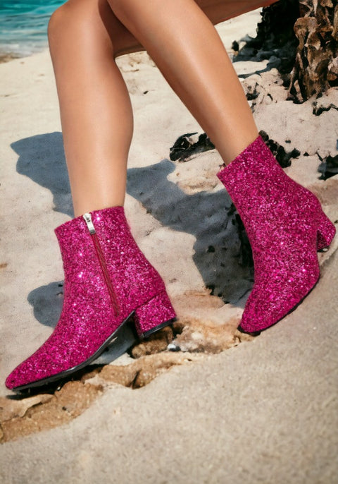 Sequin Boots