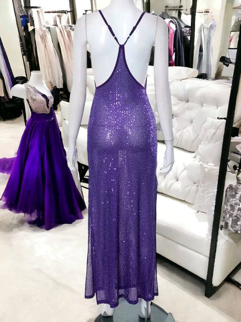 Purple Sequin Dress 