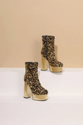 Gold Sequin Boots