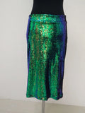 Green Sequin Skirt Women