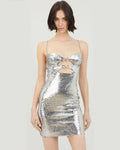 Silver Sequin Dress