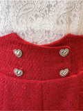 Red Sequin Short Red Casual