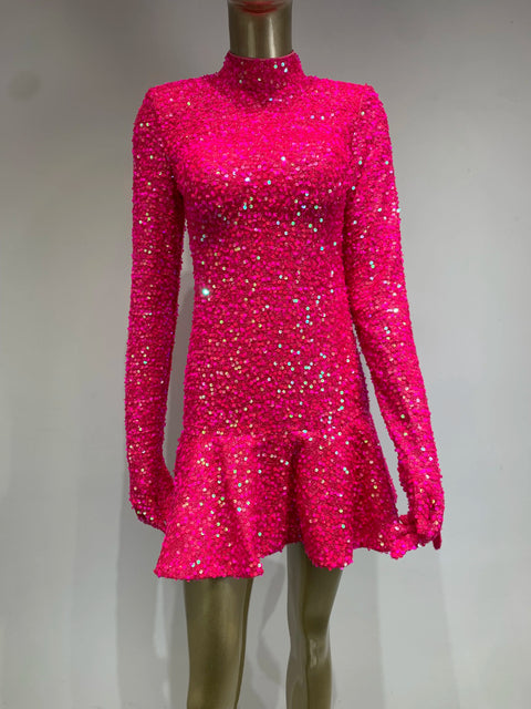 Pink Sequin Dress