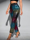 Rainbow Sequin Pants