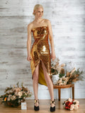 Gold Sequin Dress