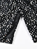 Sequin Blazer Black