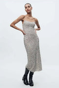 Silver Sequin Dress