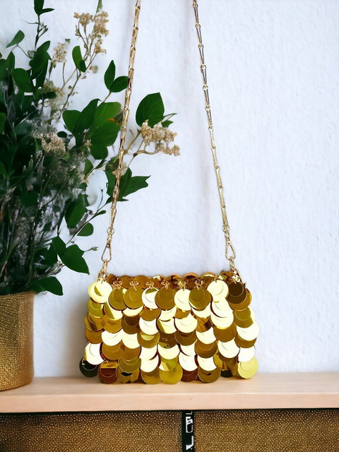 Gold Sequin Bag