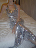 Sequin Silver Dress