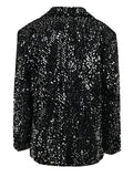 Sequin Blazer Black