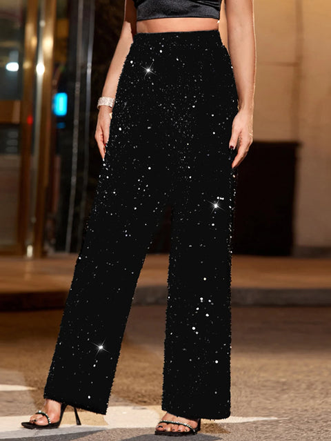 Black Sequin Pants