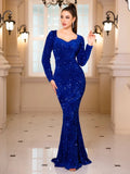 Blue Dress Sequin 