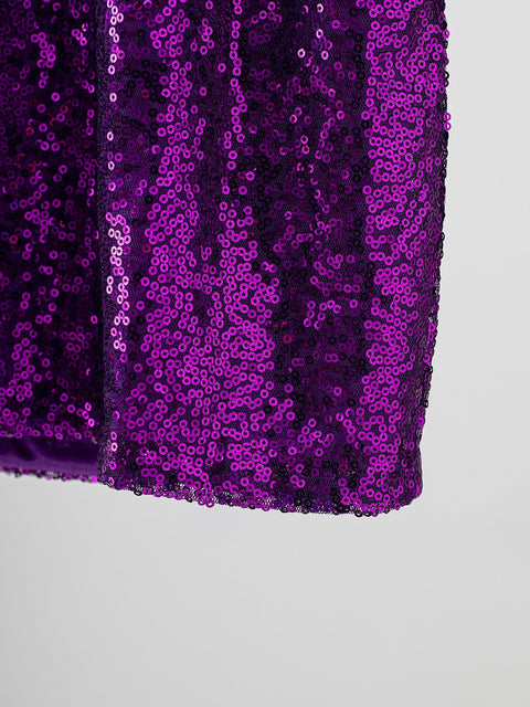 Sequin Purple Top Tiger