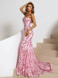 Pink Sequin Formal Dress