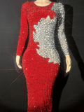 Red Sequin Dress 