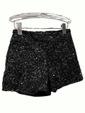 Black Sequin Shorts