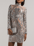 Silver Sequin Dress