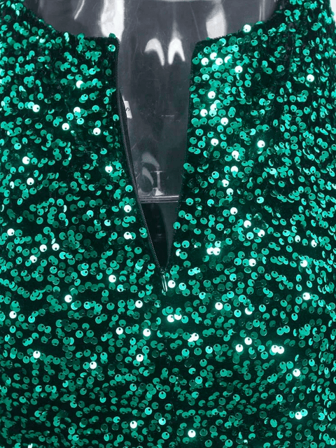 Green Dress Sequin