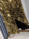 Gold Sequin Skirt