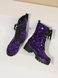 Sequin Boots 