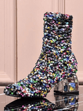 Sequin Boots