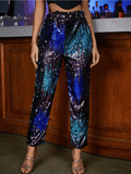 Rainbow Sequin Pants