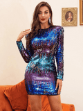 Rainbow Sequin Dress 