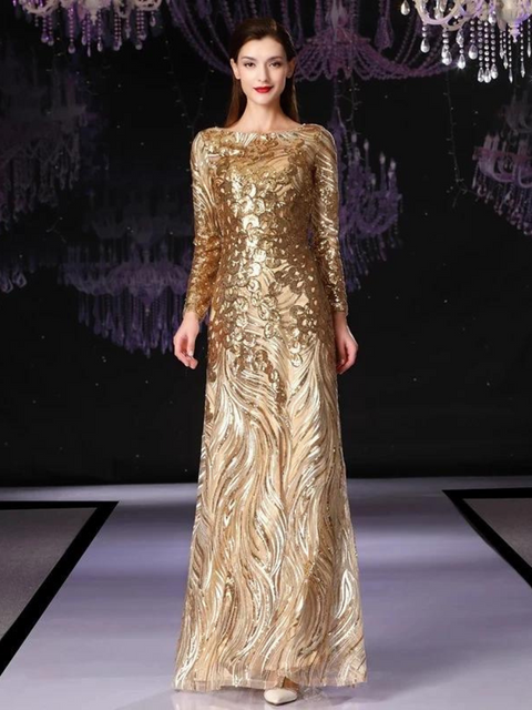 Gold Sequin Dress