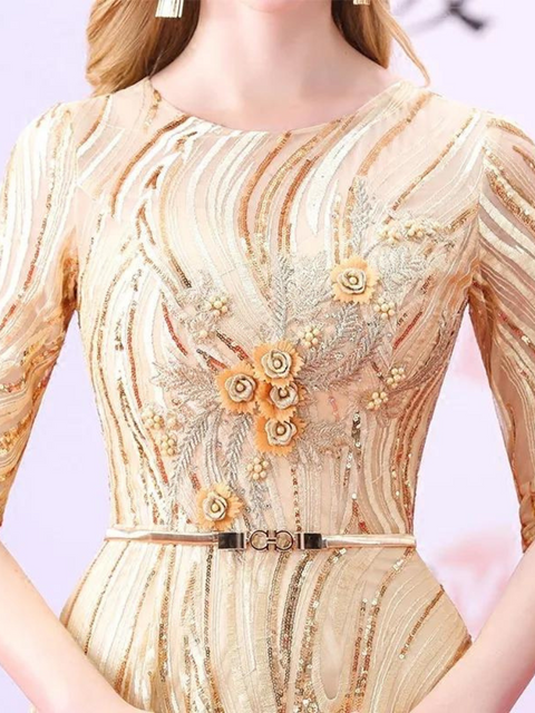 Gold Sequins Dress