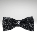 Black Rhinestone Bow Tie