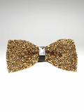 Gold Rhinestone Bow Tie