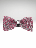 Pink Rhinestone Bow Tie