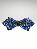 Dark_Blue Rhinestone Bow Tie