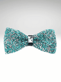 Light_Blue Rhinestone Bow Tie