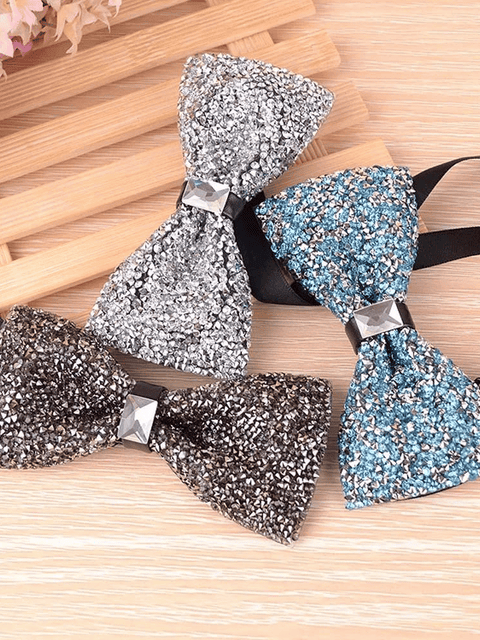 Rhinestone Bow Tie