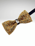 Gold Rhinestone Bow Tie