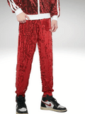 Mens Red Sequin Pants