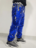 Blue Sequin Pants Mens