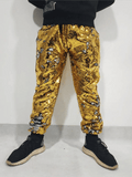 Gold Sequin Pants Mens