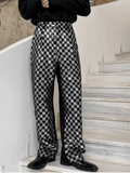 Men's Sequined Plaid Pants