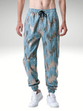 Blue Sequin Pants Men