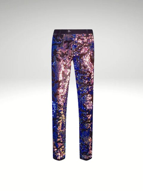 Maple Blue Mens Sequin Pants