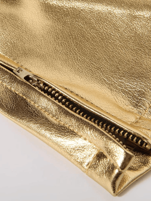 Gold Shiny Pants Mens