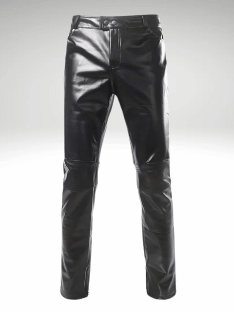 Black Shiny Pants Mens