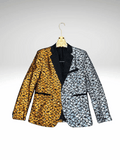 Gold_Silver Men's Two Tone Sequin Jacket