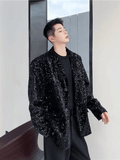 Black Sequined Jacket Mens